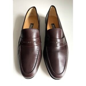 Men's Vintage Bally Of Switzerland Brown Slip On Leather Loafers PRISTINE! 8.5 D